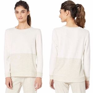 Beyond Yoga Cross Paths Oatmeal Heather Sweatshirt
